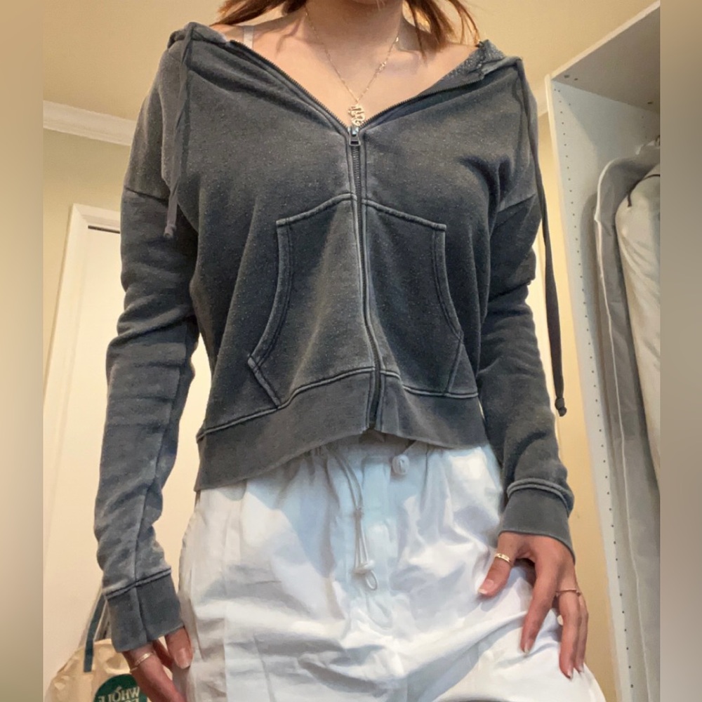 Ash Gray Zipup